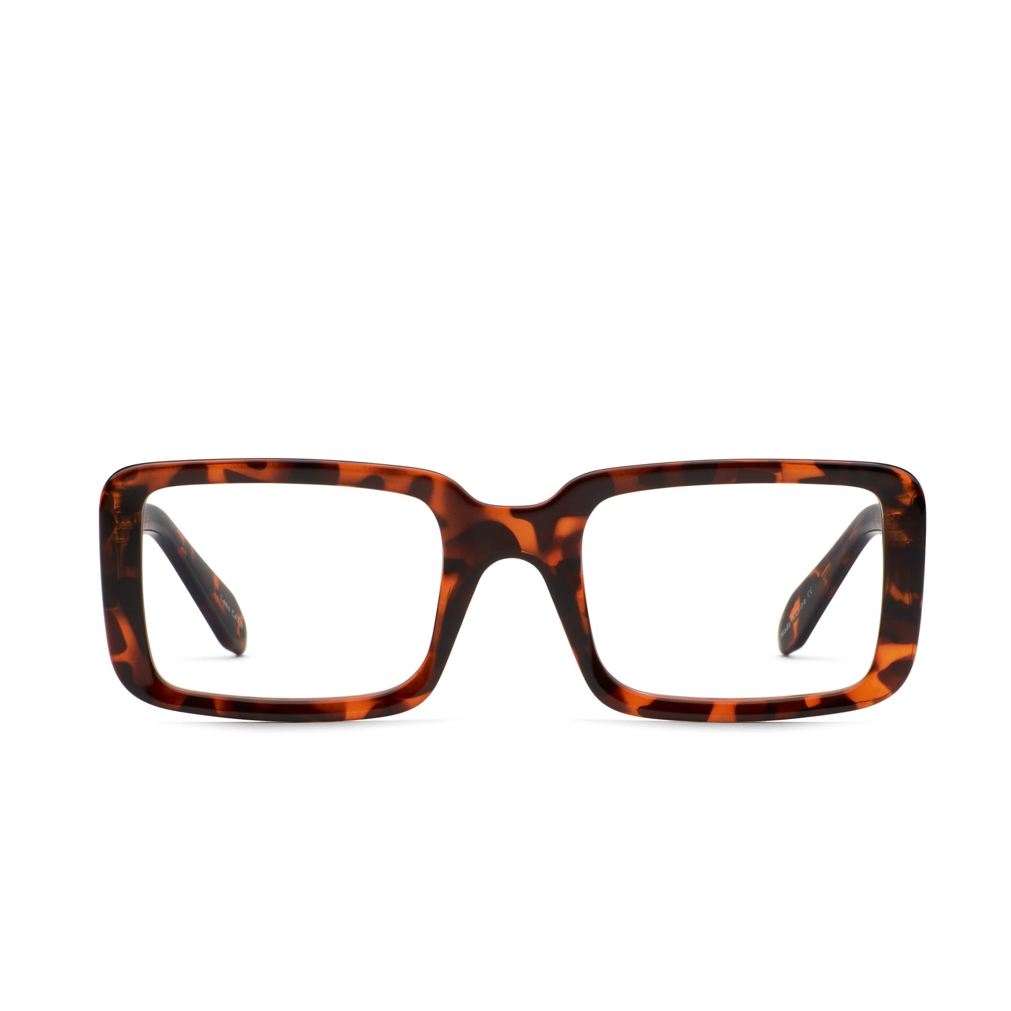 Tortoise / Clear Rx Quay YADA YADA BEVEL RX Unisex Glasses | IZMFV-4901