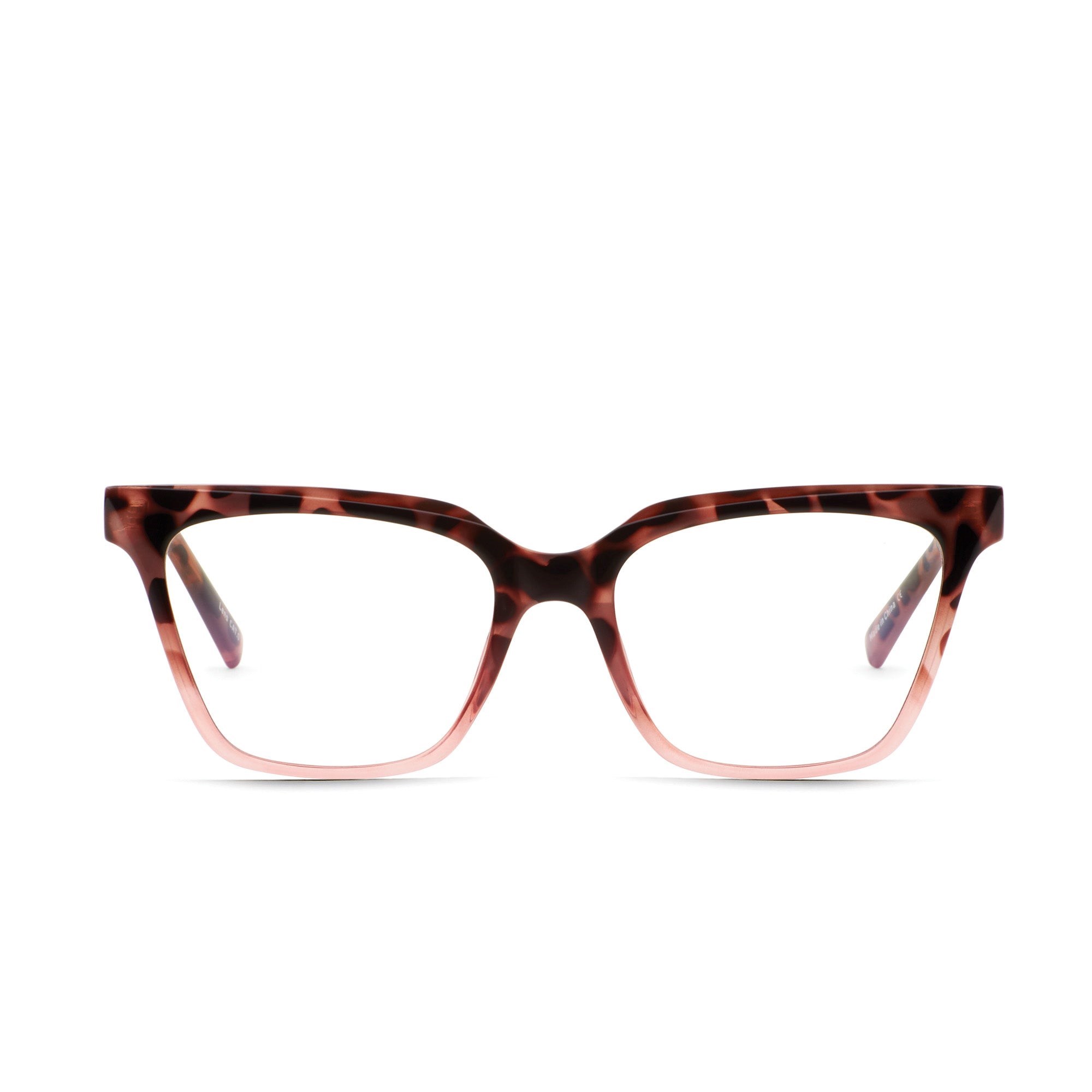 Tortoise Pink / Clear Rx Quay CEO RX Unisex Glasses | MUGFP-6430