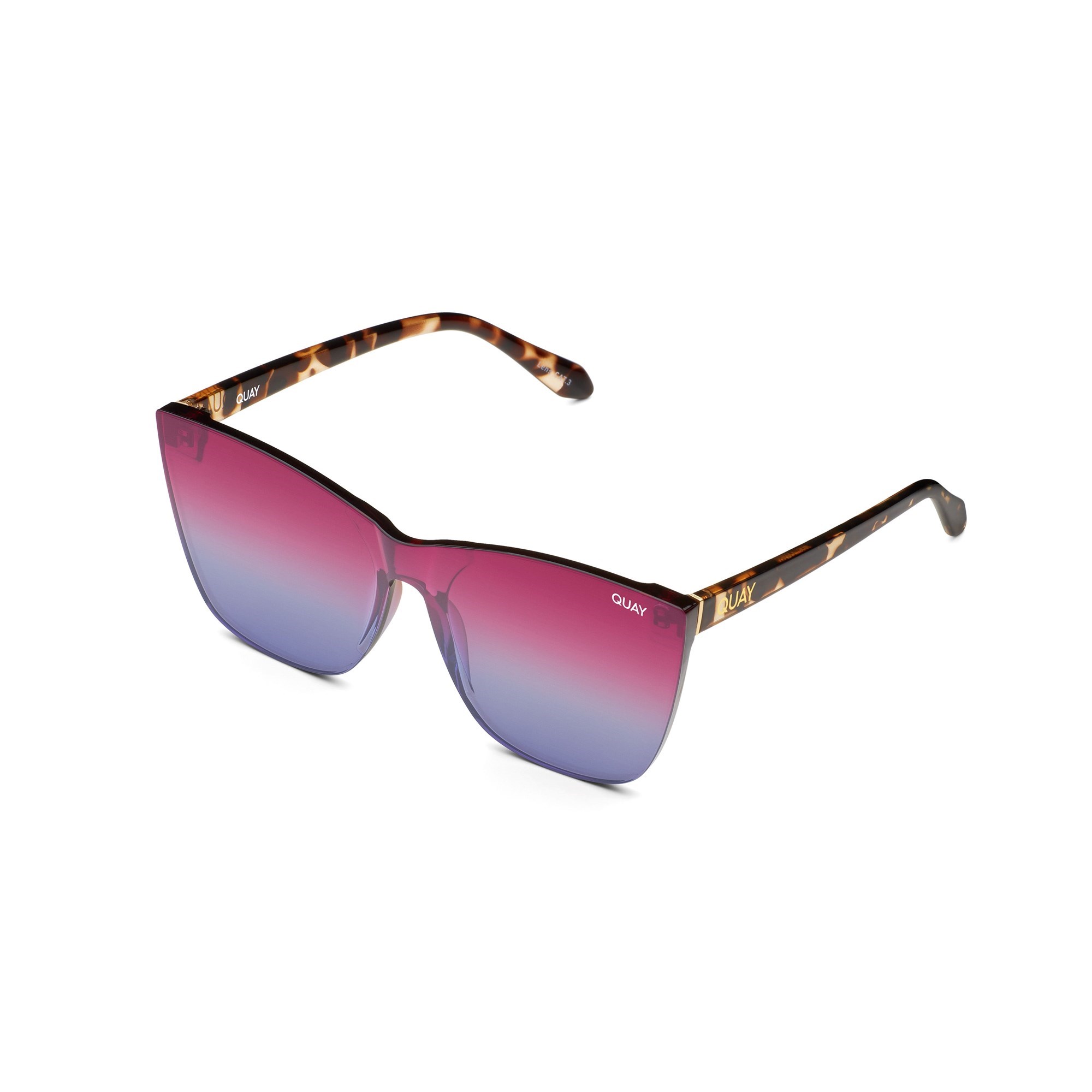 Tortoise / Purple Blue Quay COME THRU Women's Sunglasses | WXKPA-1253