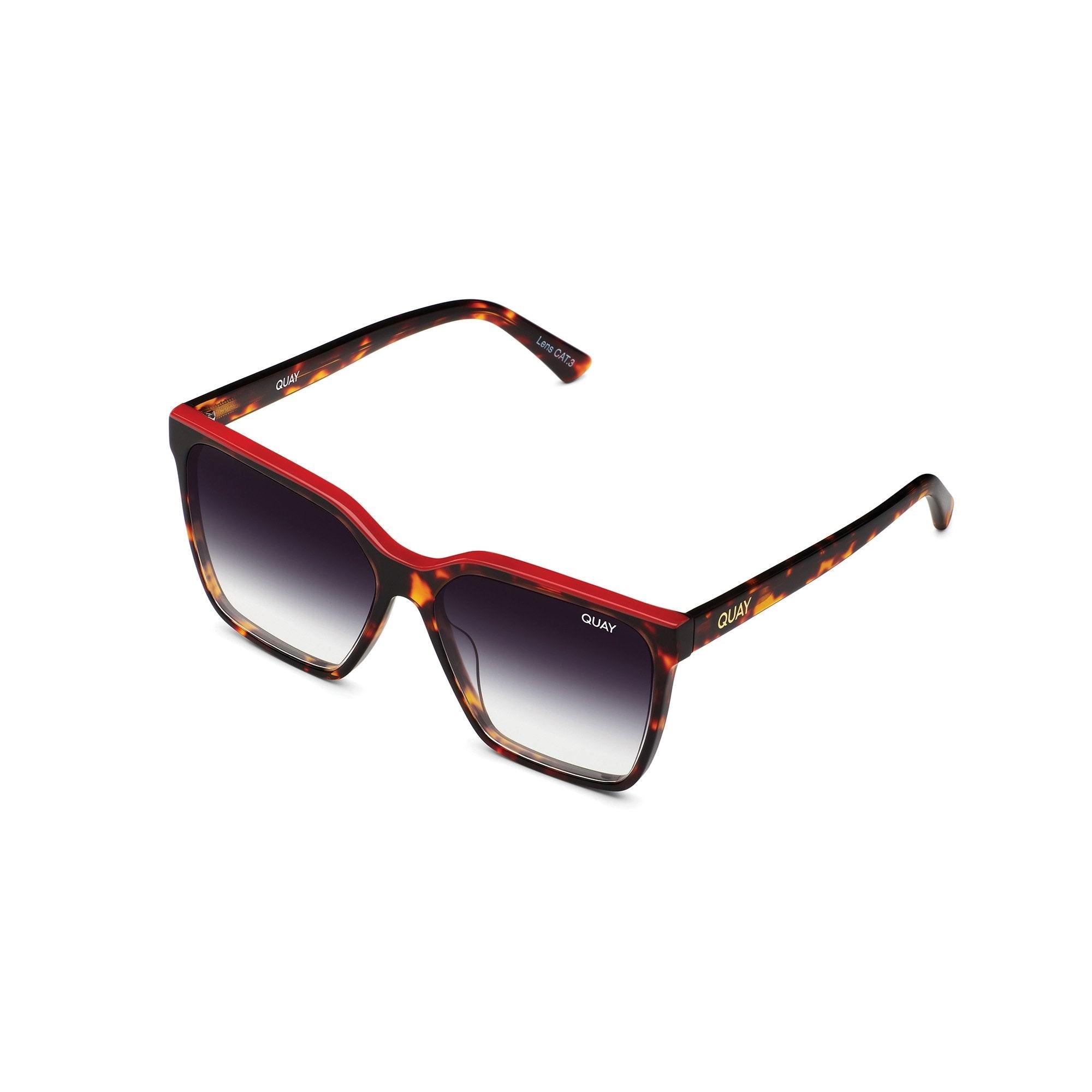 Tortoise Red / Fade Quay LEVEL UP Women's Sunglasses | FAVEG-5930