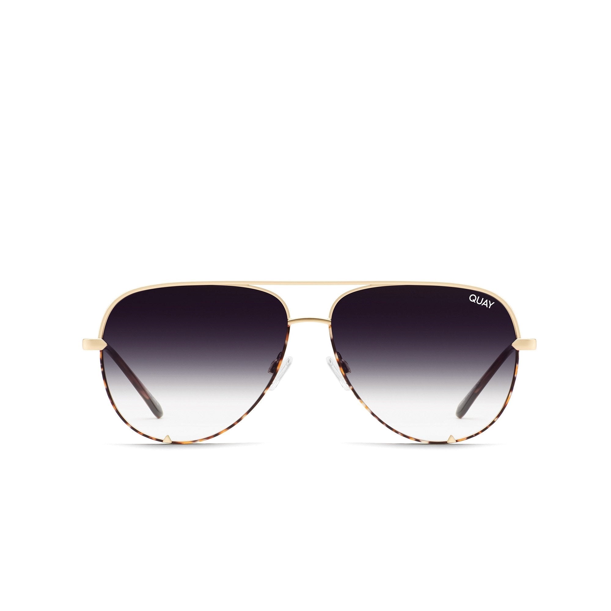 Two Tone Gold Tortoise / Fade Quay HIGH KEY MINI Men\'s Sunglasses | JEFBA-9804