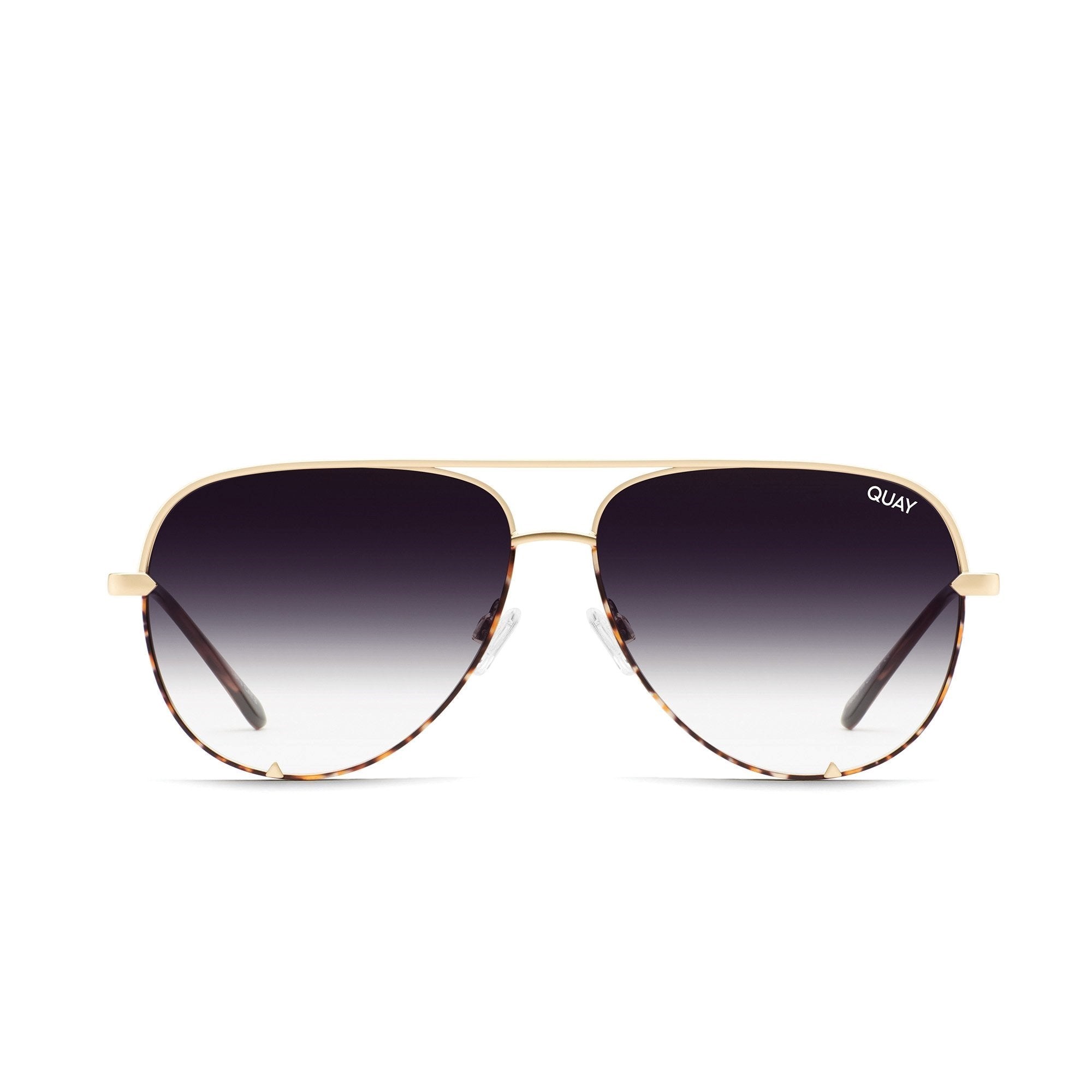 Two Tone Gold Tortoise / Fade Quay HIGH KEY Men\'s Sunglasses | JLVKY-0286