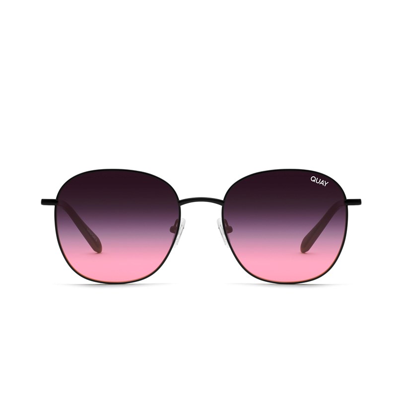 Black / Black Pink Fade Quay JEZABELL Women's Sunglasses | JEDZP-3967