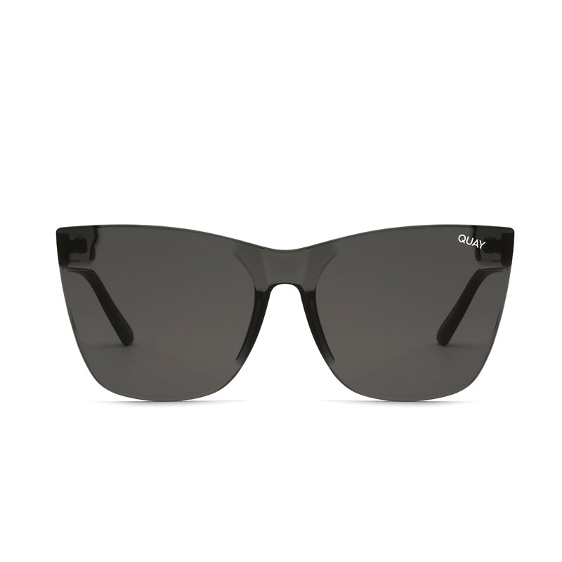 Black / Black Quay COME THRU Women's Sunglasses | CJFUP-8923