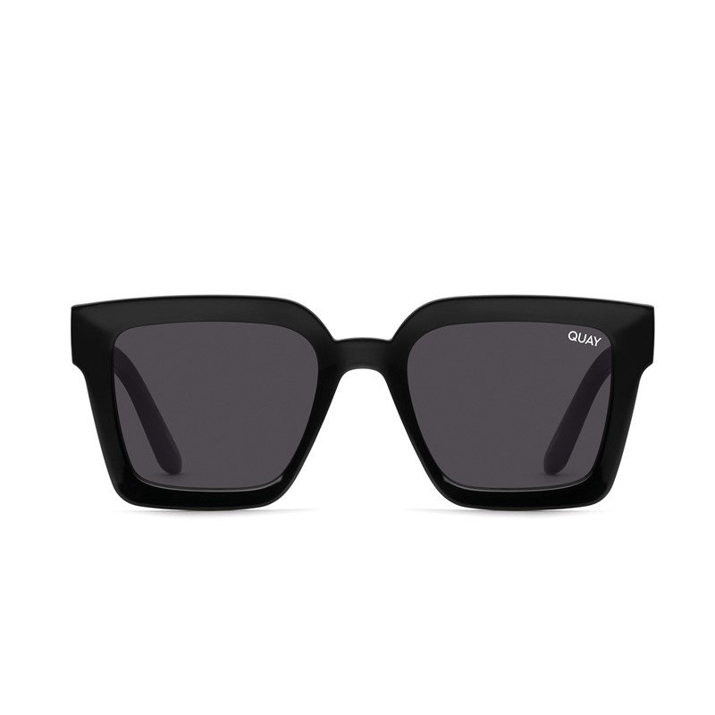 Black / Black Quay FOOLS GOLD Women's Sunglasses | UZTGV-4259