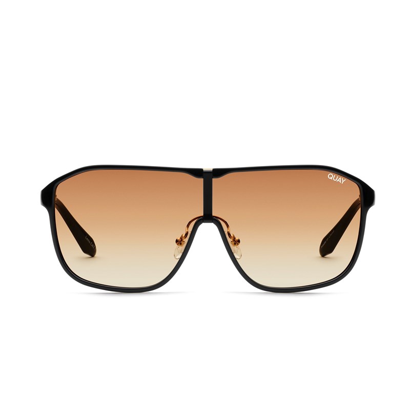 Black / Brown Quay STILL RICH Men's Sunglasses | RCWMP-1592