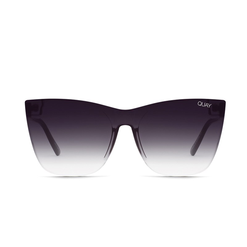 Black / Fade Quay COME THRU Women's Sunglasses | EMZVB-3529