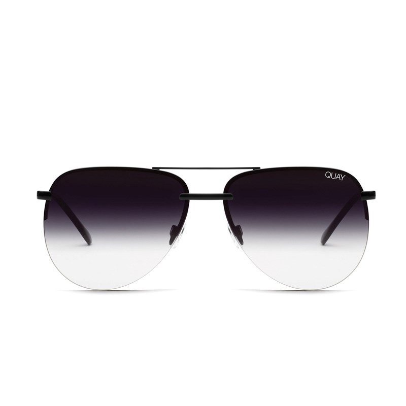 Black / Fade Quay THE PLAYA Women's Sunglasses | XCDFG-4325