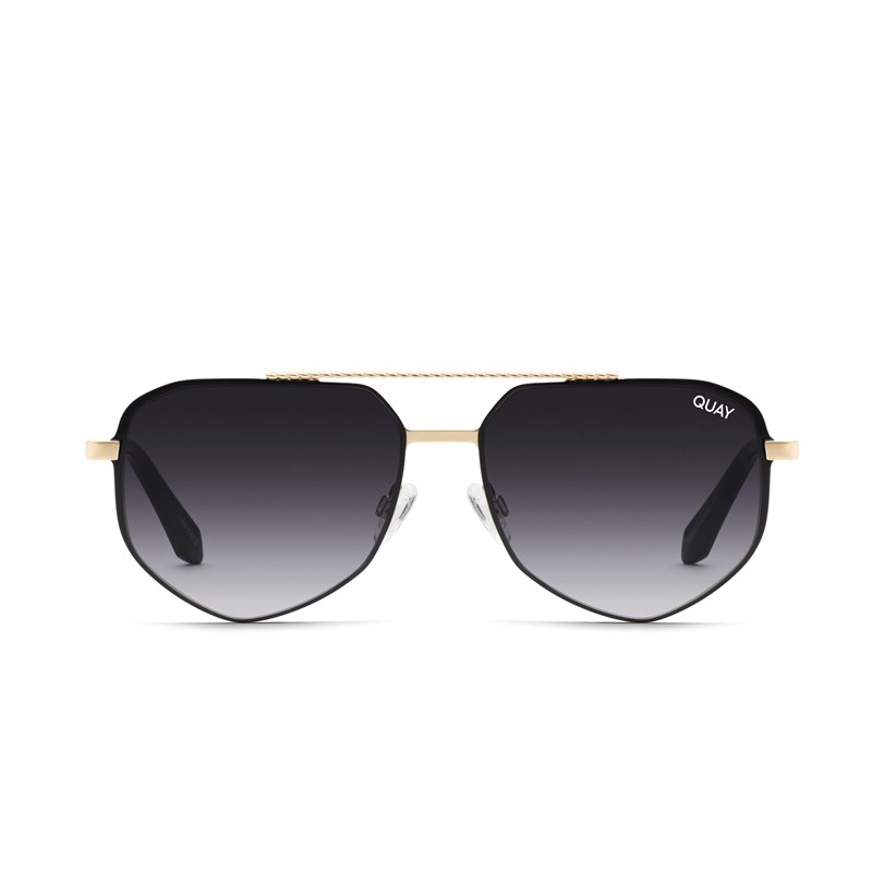 Black Gold / Smoke Quay KNOW YOUR ANGLES Men's Sunglasses | EOURG-7836