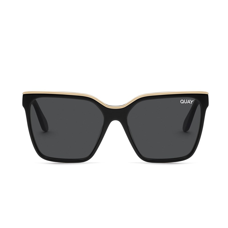 Black Gold / Smoke Rx Quay LEVEL UP RX Unisex Prescription Sunglasses | HUCNP-5639