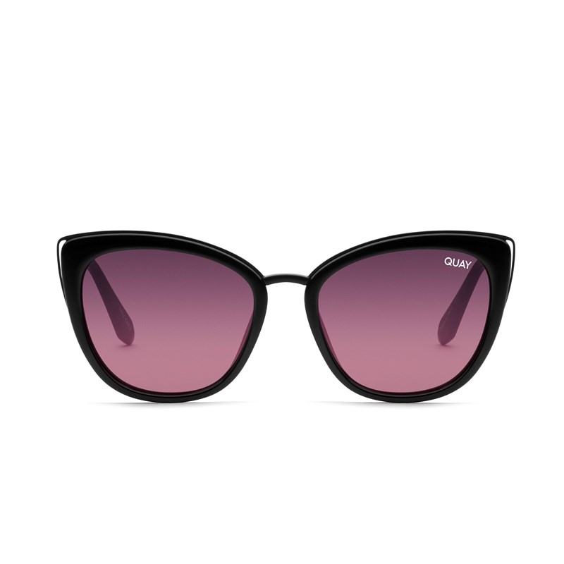 Black / Pink Quay HONEY Women's Sunglasses | RVLQJ-0425