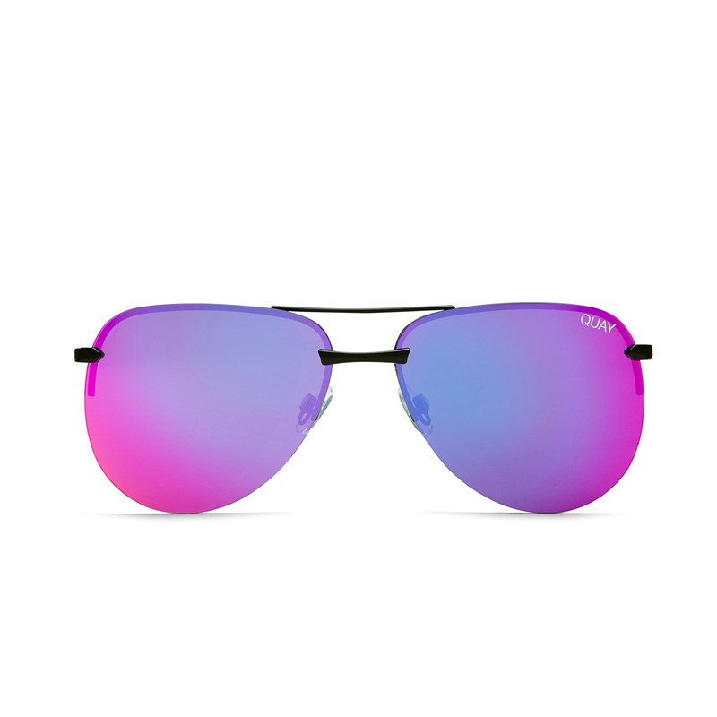 Black / Pink Quay THE PLAYA Men's Sunglasses | ZOMCK-6852