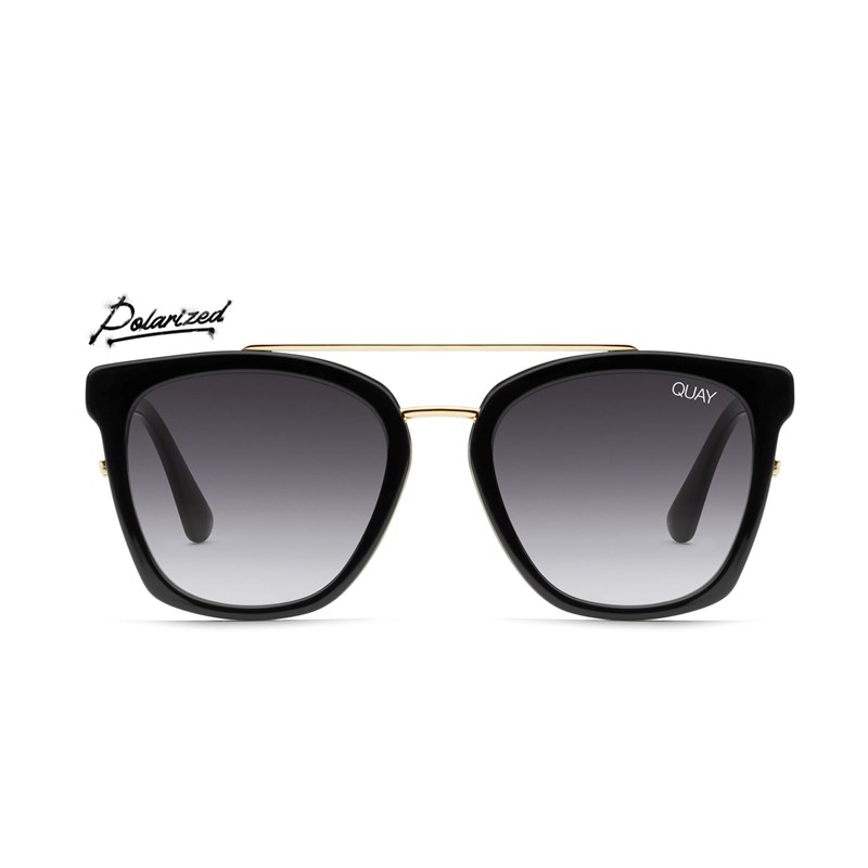 Black / Smoke Polarized Quay SWEET DREAMS Women's Sunglasses | AKEWH-0731