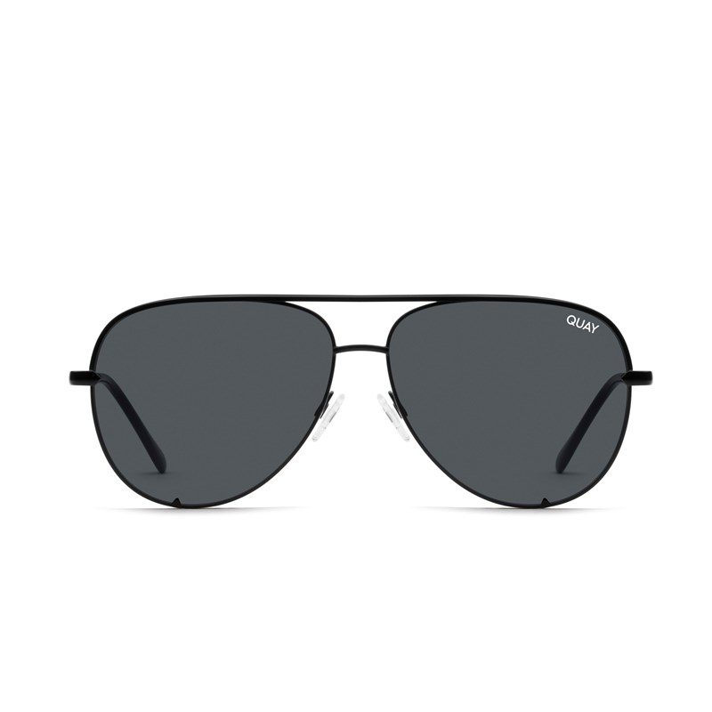 Black / Smoke Quay HIGH KEY Men's Sunglasses | ATWQJ-3687