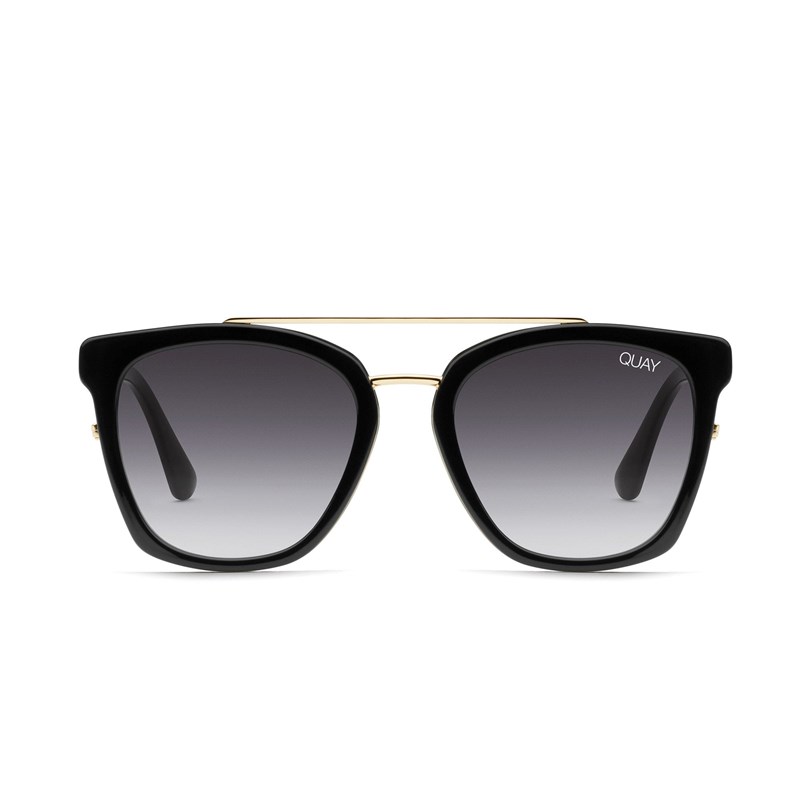 Black / Smoke Quay SWEET DREAMS Women's Sunglasses | OYKMD-9186