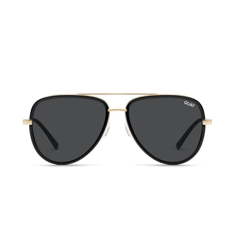 Black / Smoke Rx Quay ALL IN MINI RX Women's Sunglasses | ZYWCH-2456