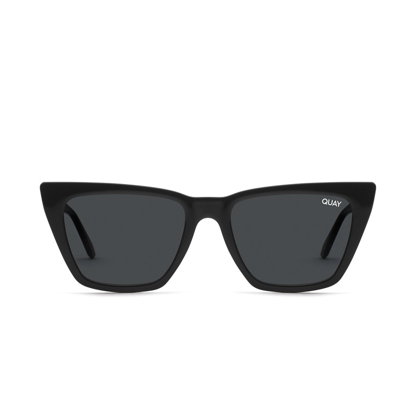 Black / Smoke Rx Quay CALL THE SHOTS RX Women's Sunglasses | GCRWQ-6219