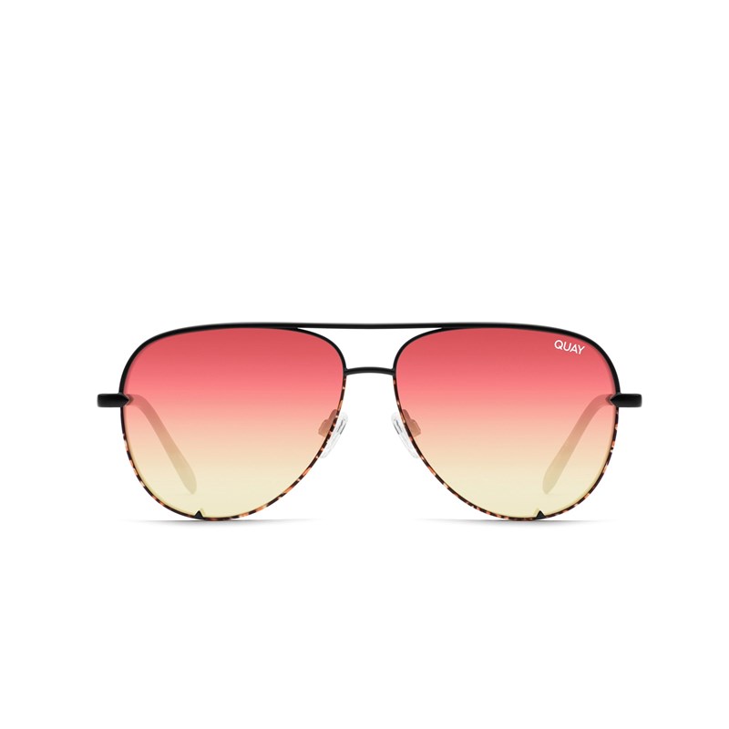 Black Tortoise / Coral Quay HIGH KEY MINI Women's Sunglasses | AZIVY-5890