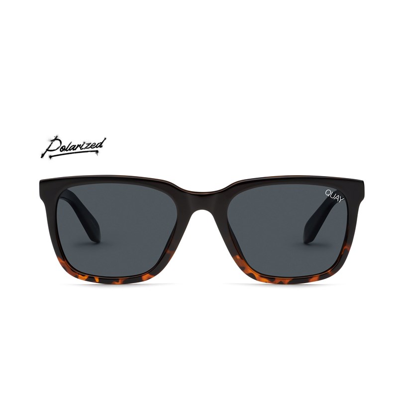 Black Tortoise / Smoke Quay LEGACY Men's Sunglasses | ZTXWY-3852