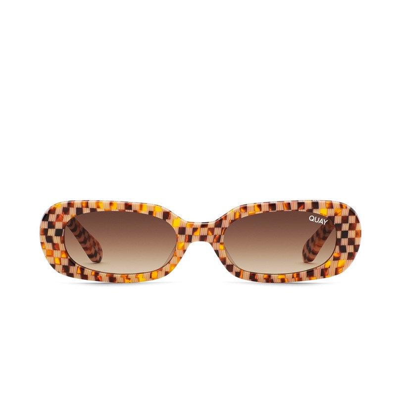 Check Print / Brown Quay SO SERIOUS Men's Sunglasses | SFRBY-8725