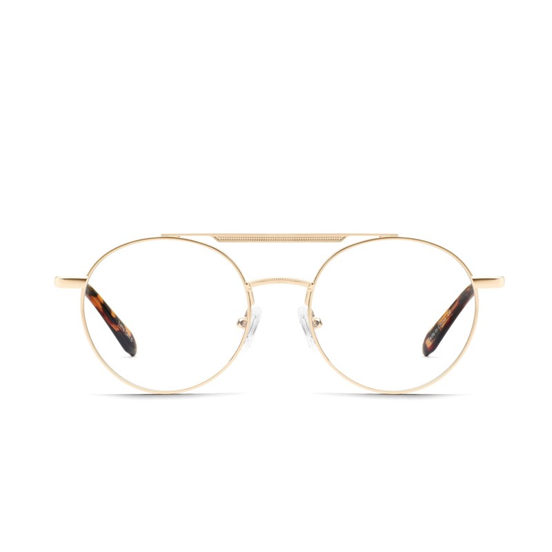 Gold / Clear Rx Quay DETAIL PLEASE RX Unisex Glasses | SDHBQ-6271