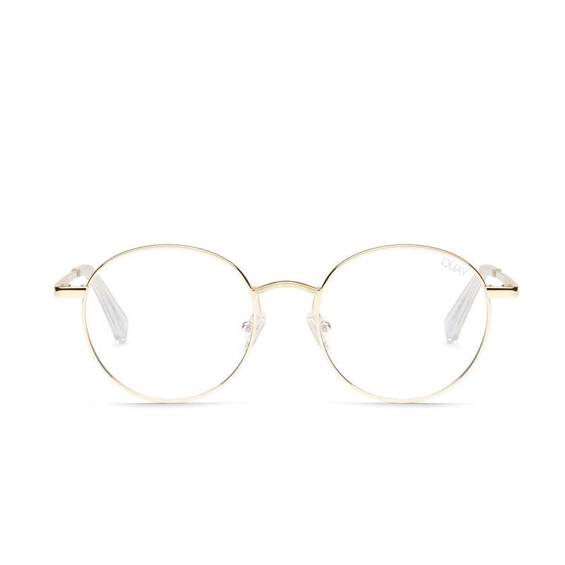 Gold / Clear Rx Quay I SEE YOU RX Unisex Glasses | GHADE-6570