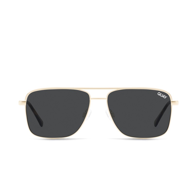 Gold / Smoke Rx Quay POSTER BOY MINI RX Unisex Prescription Sunglasses | GUEZM-3418