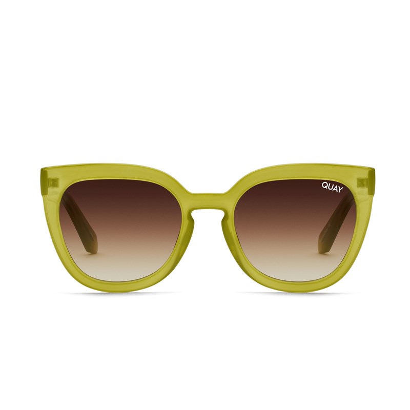 Green / Brown Quay NOOSA Women's Sunglasses | IHDGF-1745