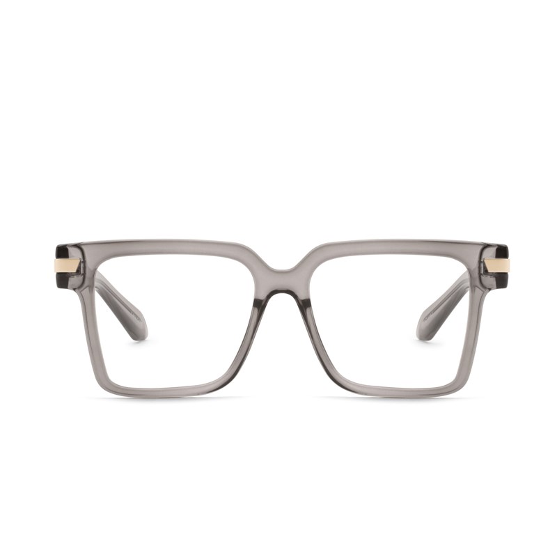 Grey / Clear Rx Quay MY TYPE RX Unisex Glasses | YJRXF-4768