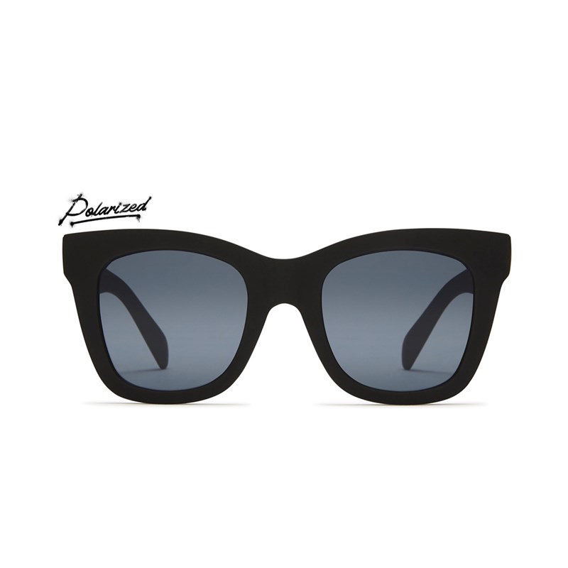 Matte Black / Smoke Polarized Quay AFTER HOURS Women's Sunglasses | PVDEK-5214