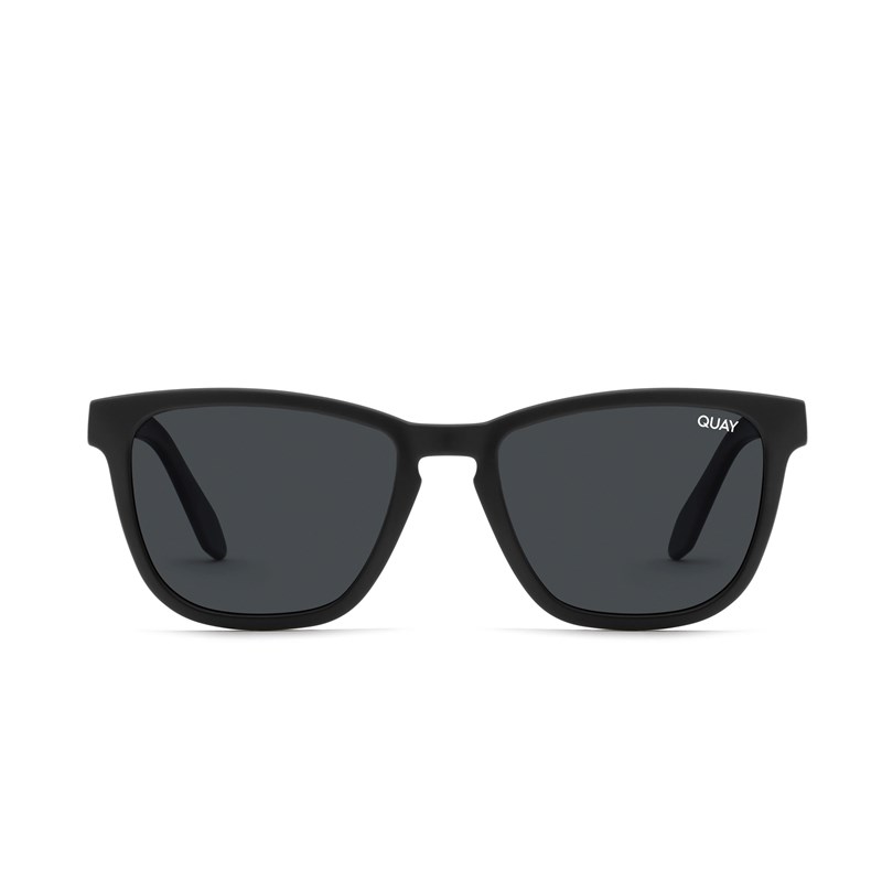 Matte Black / Smoke Rx Quay HARDWIRE RX Women's Sunglasses | KOEMY-9423