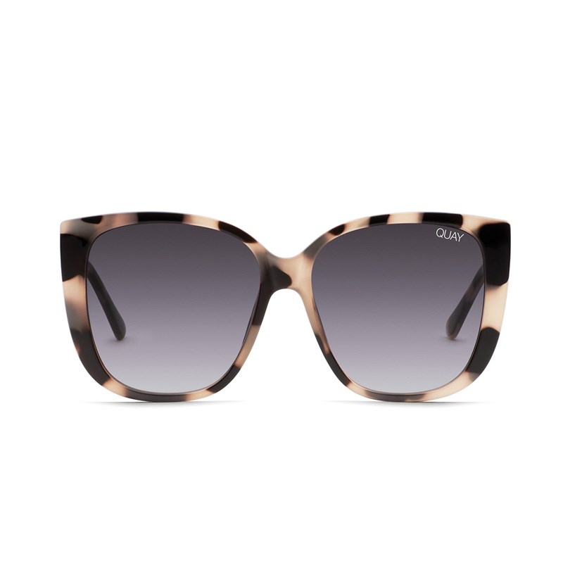 Milky Tortoise / Smoke Fade Quay EVER AFTER Women's Sunglasses | JGKTQ-7941