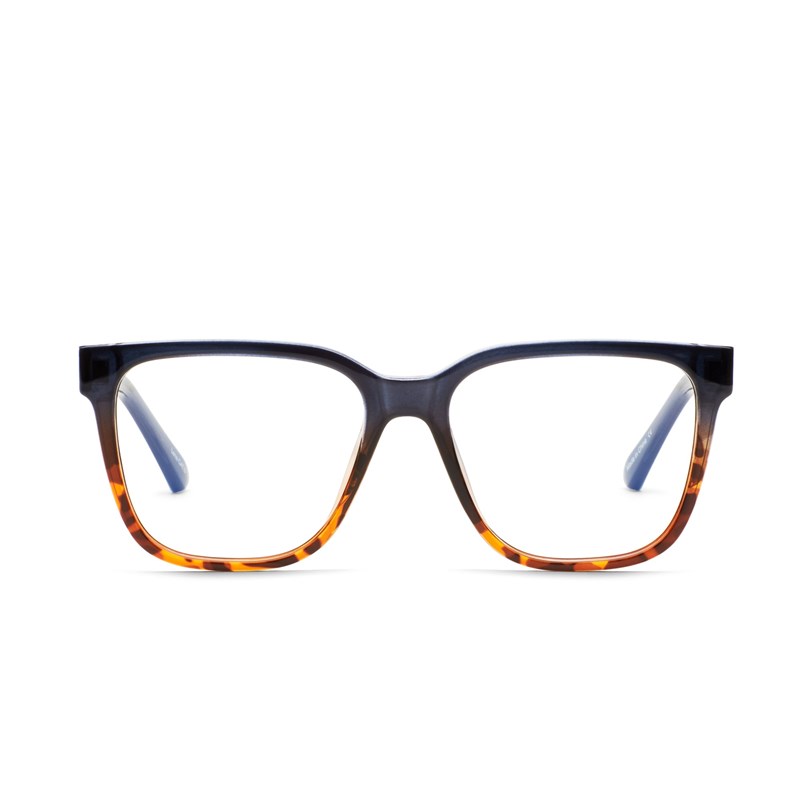 Navy Tortoise / Clear Rx Quay WIRED OVERSIZED RX Unisex Glasses | WXPUK-7953