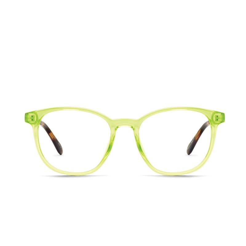 Neon Yellow Tortoise Temple / Clear Rx Quay BLUEPRINT STANDARD RX Unisex Glasses | QTMDR-8927