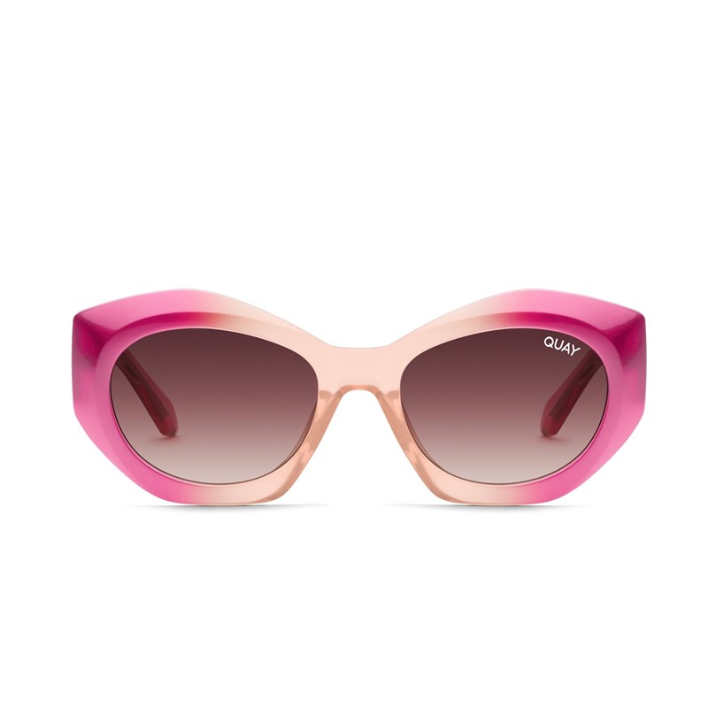 Pink / Brown Quay REAL ME Women's Sunglasses | ONTXY-4097