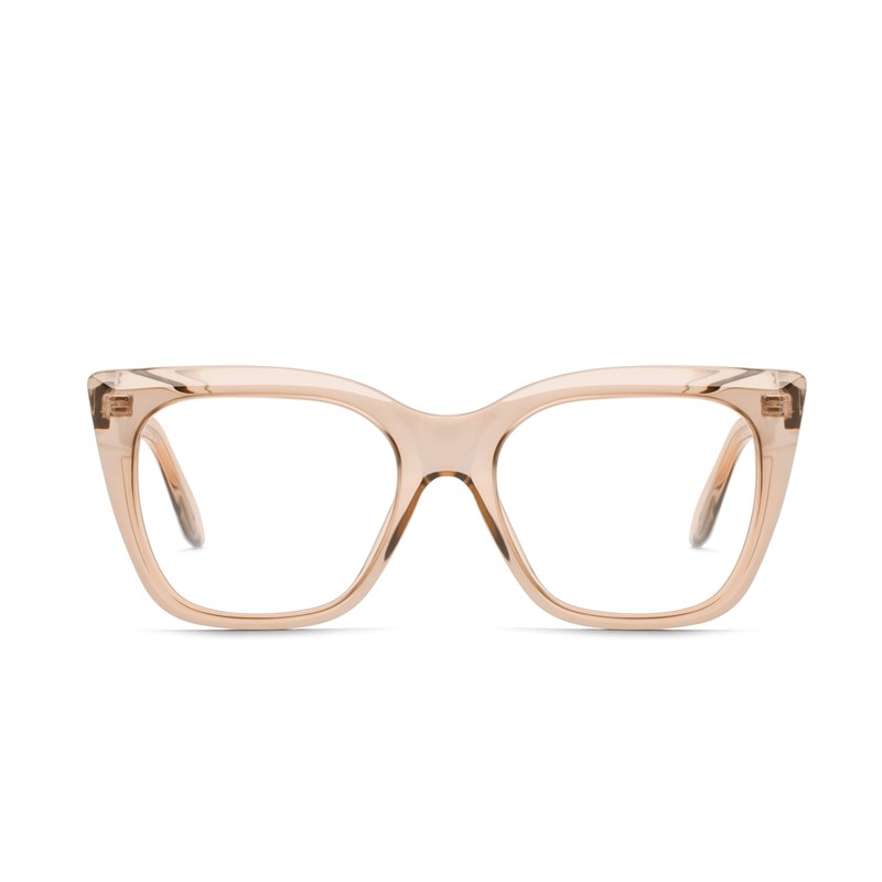 Sand / Clear Rx Quay TAG ME BEVEL RX Unisex Glasses | PYMUJ-6208