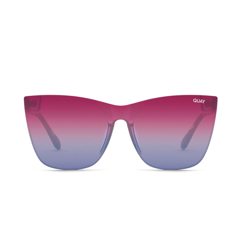 Tortoise / Purple Blue Quay COME THRU Women's Sunglasses | WXKPA-1253