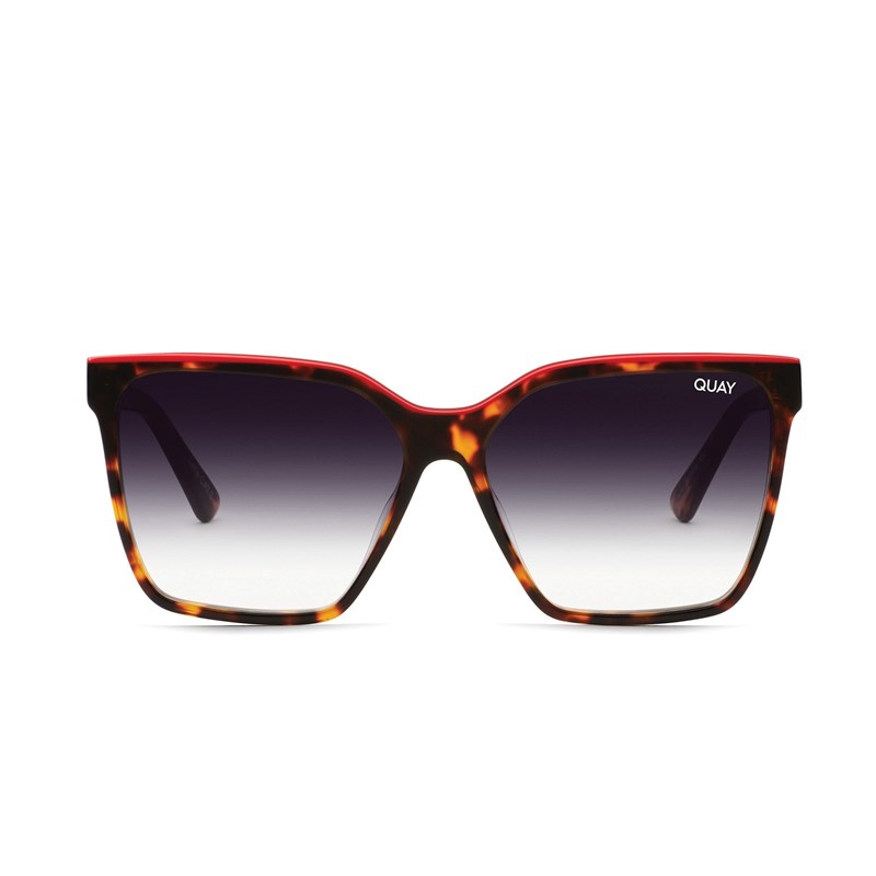 Tortoise Red / Fade Quay LEVEL UP Women's Sunglasses | FAVEG-5930