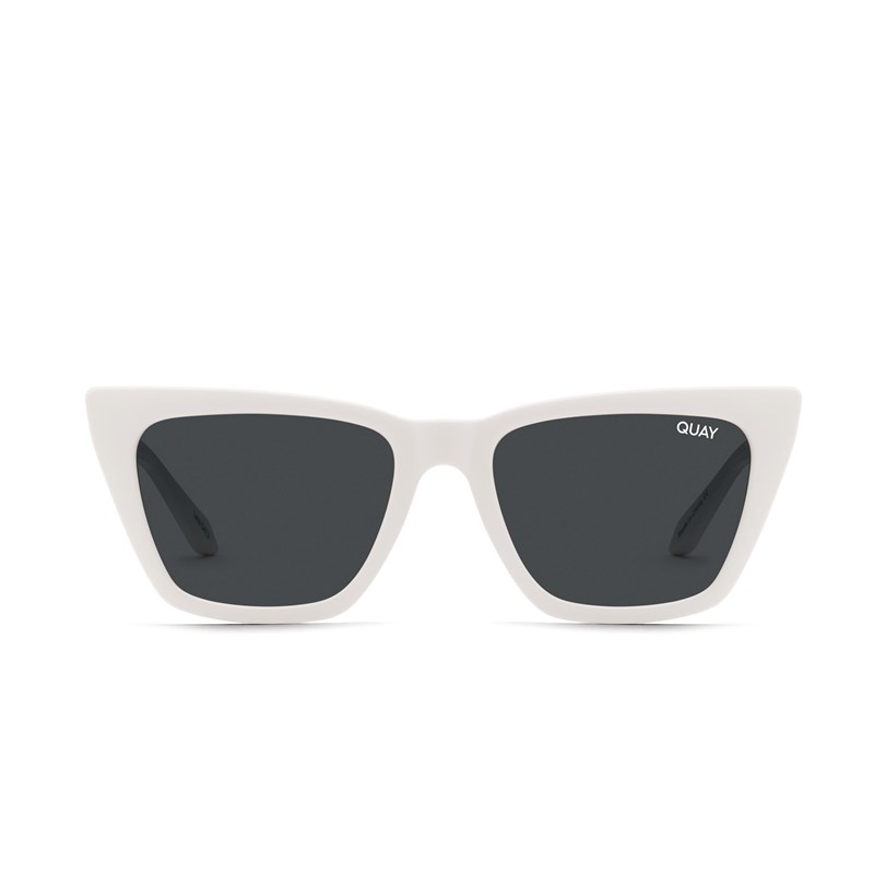 White / Smoke Rx Quay CALL THE SHOTS RX Unisex Prescription Sunglasses | JSRCW-7236