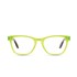 Neon Yellow Tortoise Temple / Clear Rx