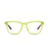 Neon Yellow Tortoise Temple / Clear Rx